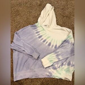 Wildfox Lavender and Mint Tie-Dye Hoodie